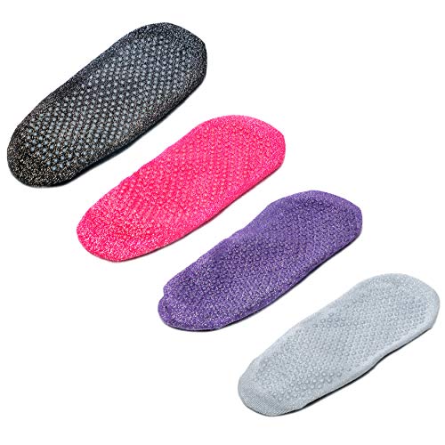 51LH4s6ayCL Yoga Practice with Non-Slip Yoga Socks: 4-Pack for Women