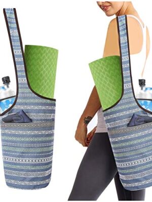 Yoga Mat Bag with Large Size Pocket and Zipper Pocket