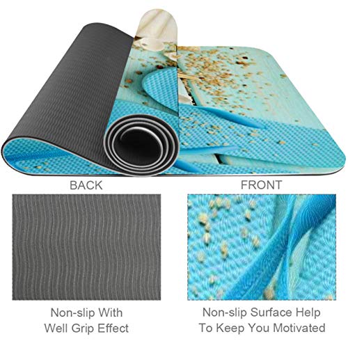 Yoga Mat - Beach accessories - Extra Thick Non Slip Exercise