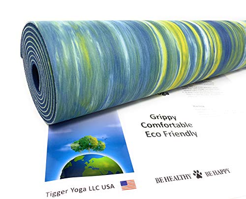 51LyTwylubL Tiggar Yoga mat - 100% Eco Friendly, Natural Rubber Material