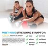 sport2people Stretching Strap for Yoga, Flexibility, Rehabilitation