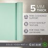 Gaiam Yoga Mat Premium Solid Color Non Slip Exercise