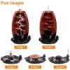 Backflow Incense Burner: Harmony and Relaxation in Red