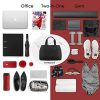 Large Gym and Work 2-IN-1 Tote Bag - Yoga Carryall Duffle Bag - Black