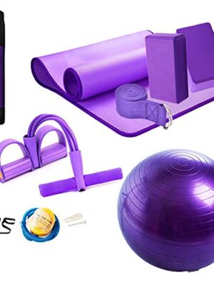 HONGBEI Yoga Set 11-Piece Yoga Mat with Carrying Strap