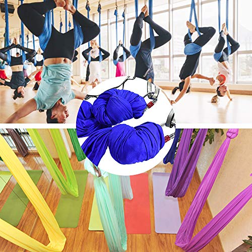SAIVEN Aerial Silks-Aerial Yoga Hammock with Deluxe Yoga Swing