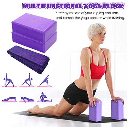 51NvwNrvWXL Yoga Blocks and Strap Set, Essential Yoga Accessories