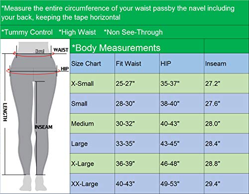 51OEKST39sL Neleus Tummy Control High Waist Yoga Pants Workout