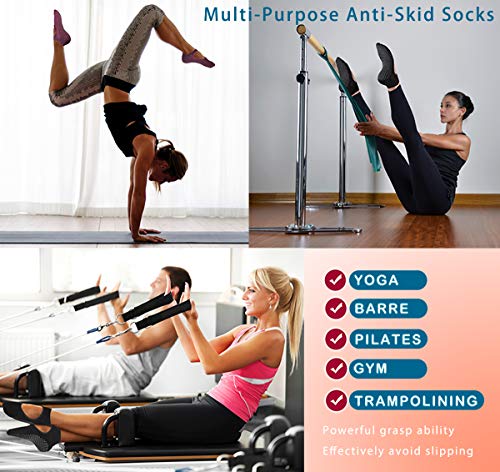 51OwB2e83AL Yoga Socks Non Slip Skid Pilates Ballet Barre with Grips