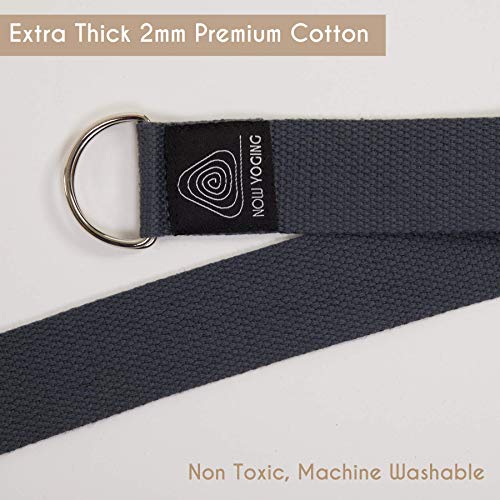 51P1dk+hpQL NOW YOGING Premium Yoga Strap Thick, 8 ft Length
