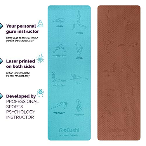 51P1m2H9oiL OmDashi Fitness Instructional yoga mat
