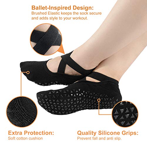 51P6w4LCi0L Pauboland Women's 6-Pack Black Padded Cushion Non-Slip