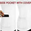 Yoga Tank with Side Pocket for Active Comfort and Style - ODODOS Workout Tank Tops for Women
