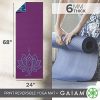 Gaiam Yoga Mat Premium Print Reversible Extra Thick Non Slip