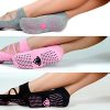 LUCKAYA 3 Pairs Anti-Slip Socks for Yoga Pilates Barre
