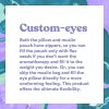 Silk Eye Pillow for Sleep Filled w/Lavender  Flax Seeds