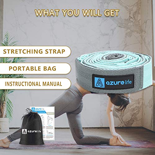 🧘‍♀️ Ultimate Flexibility & Stretching Companion – 12-Loop Non-Elastic Yoga Strap!