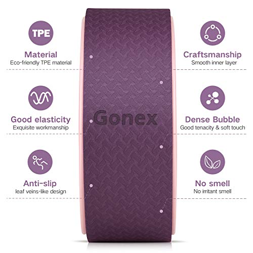 51Qj7tytWxL Ultimate Yoga Wheel for Back Pain Relief & Flexibility – 13 Inch with Thickened Cushion for Comfortable Stretching