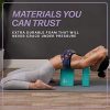 Yoga Practice with 2 Moisture-Resistant High-Density EVA Foam Yoga Blocks and a Stretch Strap - Perfect for Home or Gym Workouts - Includes Free PDF Workout Guide