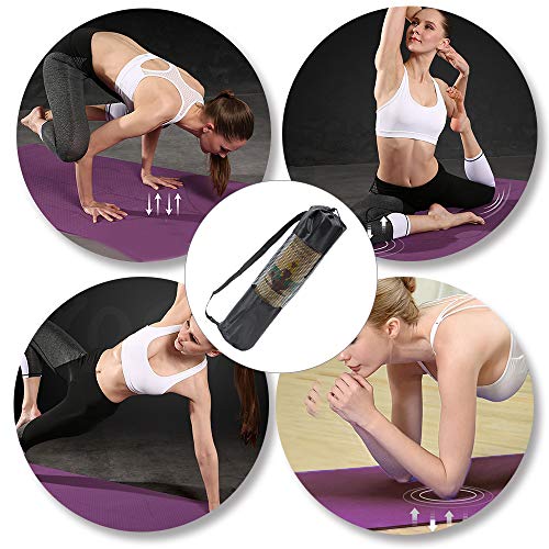 51QxZCsoFSL Lixada Eco Friendly Non Slip Yoga Mat,Body Alignment System