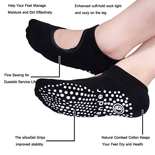 51R-YNNGssL Yoga Socks Non Slip Skid Socks for Women