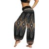 Lu's Chic Women's Bohemian Yoga Pants High Waist