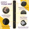 Large Yoga Mat 8'x6'x8mm Extra Thick, Durable