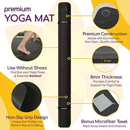 51R6P8-5j-L Large Yoga Mat 8'x6'x8mm Extra Thick, Durable