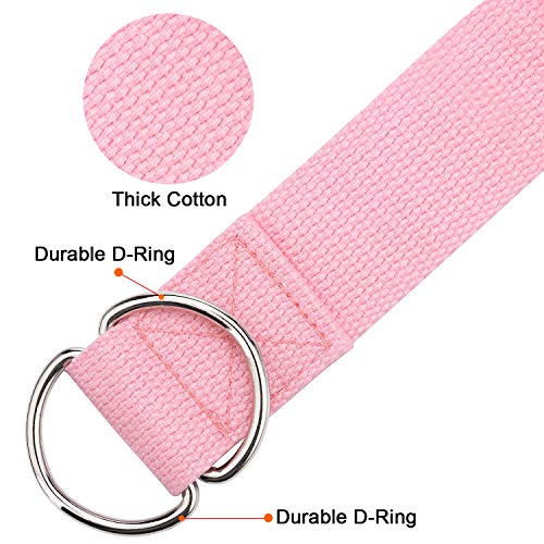 Yoga Strap Exercise Adjustable Straps for Stretching, General Fitness