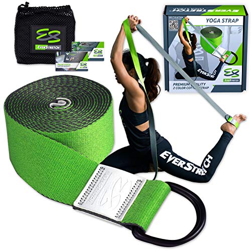 Yoga Strap for Stretching Premium Quality Pilates, Fitness and Physical Therapy