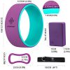Overmont 5-in-1 Set, 1 Yoga Wheel for Back Pain