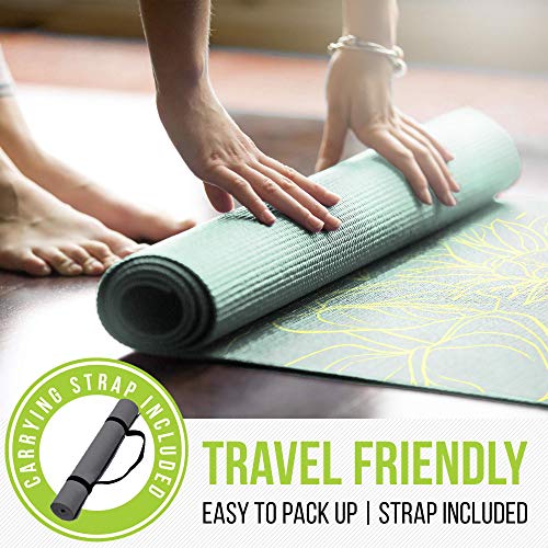 51RiNMWJkzL Nicole Miller Yoga Workout Mat, Thick Yoga Exercise for Home Gym