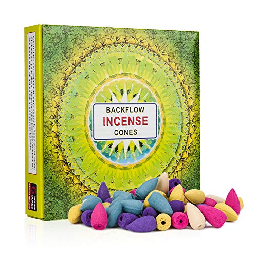 Backflow Incense Cones 120 Pcs 6 Mixed Natural Scents