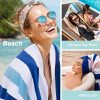 WIIKWEEK Luxury Large Beach Towels, Plush Velour 100% Cotton
