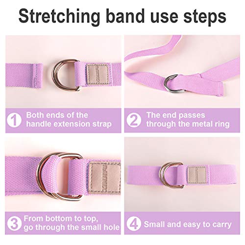 6 Feet Yoga Stretch Strap for Daily General Fitness