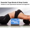 Yoga Journey with ADRIMER Yoga Blocks 2 Pack and Strap - Achieve Stability and Flexibility Anywhere