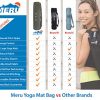 Large Yoga Mat Bag - Premium Yoga Mat Tote with Dual Air-Circulate