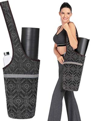 IUGA Yoga Mat Bag with Large Size Pocket, Inner Zipper Pocket
