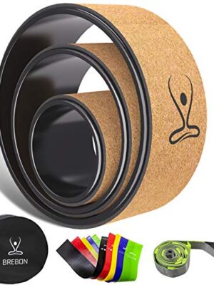 Brebon Yoga Wheel Set,Back Roller,Chirp Wheel 3 Pack