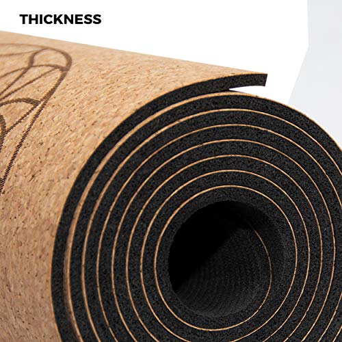 51Syqs4lgVL SatoriConcept Cork Yoga Mat - 100% Eco Friendly Cork