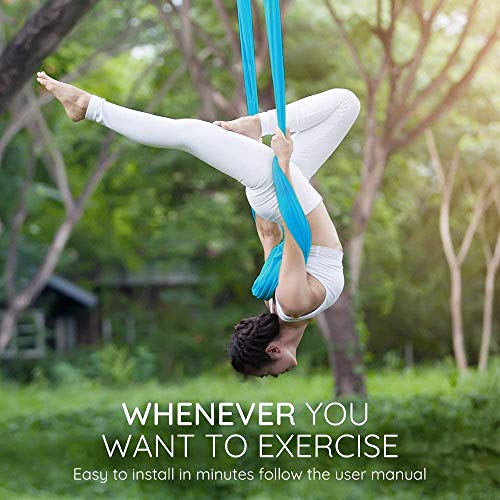 Oudort Aerial Yoga Swing Set, Yoga Hammock Flying Trapeze