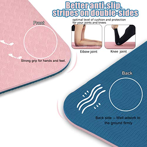 51TCgCKPFtL ๐ Ultimate Comfort & Grip: Thickened Non-Slip Yoga Mat for All Levels! ๐