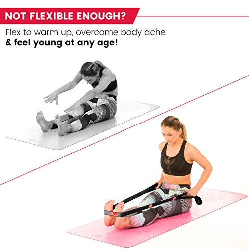 Yoga EVO Stretching Strap with Loops for Physical Therapy Yoga