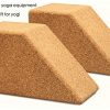 Yoga Cork Wedge Blocks 2 Pack Soft Wrist Wedge