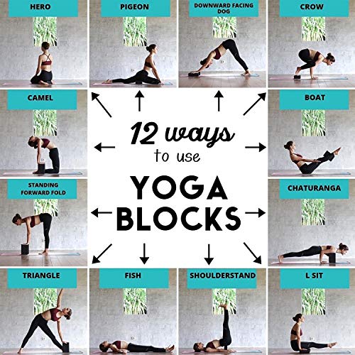 51Ufxosao2L Yoga Block, High Density EVA Foam Yoga Brick