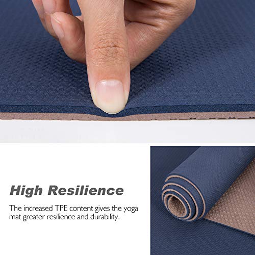 51V0FloC0LL TOPLUS Yoga Mat, Upgraded 1/4 inch Non-Slip Texture