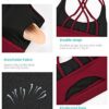 RUNNING GIRL Strappy Sports Bra for Women