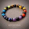 Chakra Lava Rock Aromatherapy Diffuser Bracelet