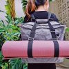 LUCKAYA Yoga Mat Tote Bag/Backpack: Multi Purpose Carryall Bag