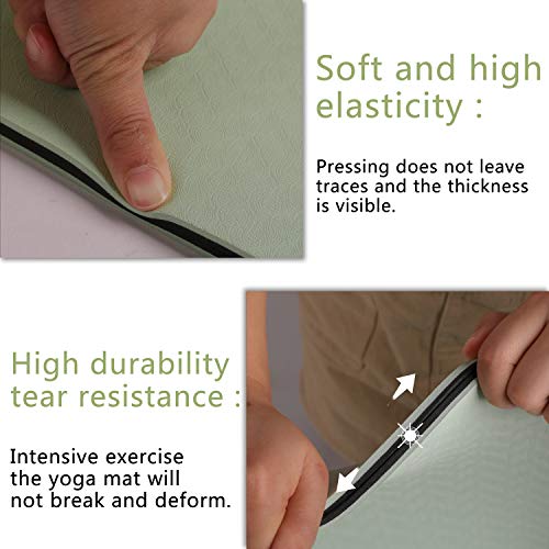 Pido Yoga Mat - 1/4 ,1/3 Inch Extra Thick Non Slip Yoga Mat